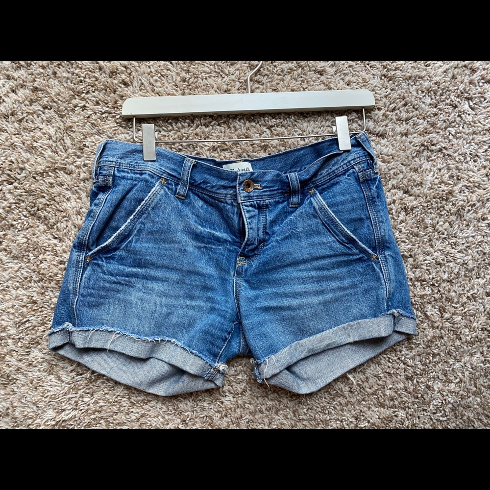 Blue denim Madewell shorts